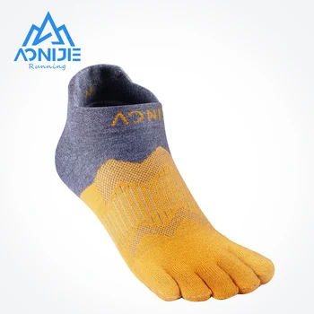 1 Пара носков AONIJIE E4810 Ultra Run с пятью носками, носки с глубоким вырезом, носки для бега по марафонской трассе