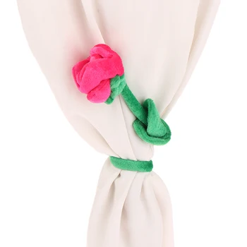 1 шт. Мягкая плюшевая игрушка с рисунком розы, креативная пряжка для занавесок, Украшение для дома, Рождественский Подарок на День Святого Валентина для девочек