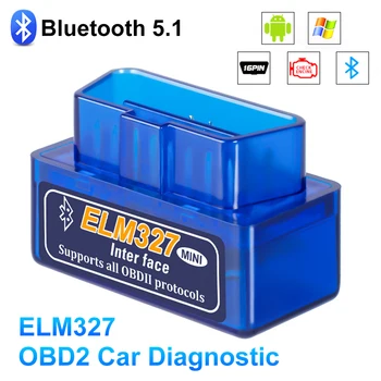 ELM327 V 2.1 OBD2 Сканер BT/Wifi ELM 327 OBD Автомобильный Диагностический Инструмент Для Android/IOS PK Vgate Icar2 Считыватель Кода