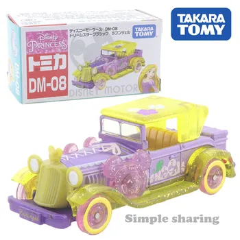 Takara Tomy Tomica Disney Motors DM-08 Dream Star Classic Rapunzel Car, детский автомобиль, отлитая под давлением металлическая модель
