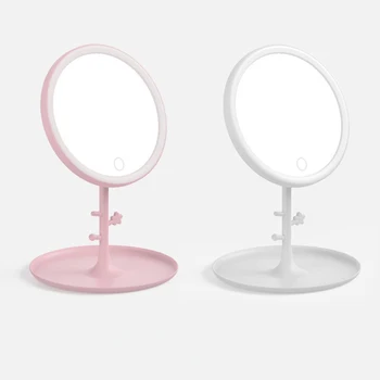 USB-зарядное светодиодное зеркало для макияжа, настольная лампа, зеркало для макияжа, настольное зеркало для макияжа, портативное зеркало для макияжа для девочек