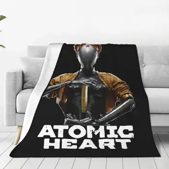 Атомное Сердце Робот Близнецы СССР Игровые Вязаные Одеяла Флисовое Супер Мягкое Покрывало для Кровати Одеяло для Спальни