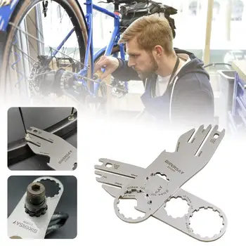 Велосипедный тормозной ключ Необходимые инструменты для обслуживания велосипеда Тормозной ключ Инструмент для выравнивания ротора диска Клапан Насадка для выравнивания