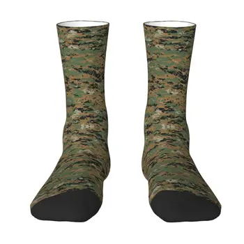 Камуфляжные носки Marpat в стиле милитари с кавайным принтом для женщин и мужчин, эластичные летние, осенне-зимние, лесные камуфляжные носки для экипажа