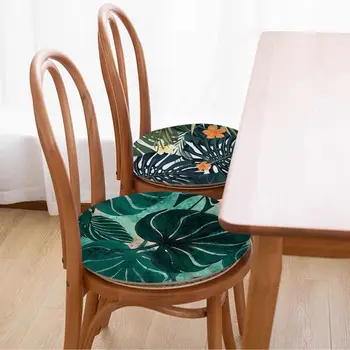 Коврик с пальмовыми листьями Simplicity, многоцветный коврик для стула, мягкая подушка для сидения в саду на открытом воздухе, подушка для ягодиц