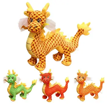 Куклы-драконы с чучелом Зодиака Аниме Плюшевая игрушка 2024 Китайский Талисман Зодиака Китайский Новый год Игрушки-куклы-драконы в подарок