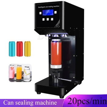 Машина для запечатывания банок Машина для запечатывания бутылок с напитками Машина для запечатывания банок с молоком, чаем, кофе Машина для запечатывания напитков