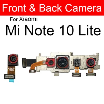 Модуль передней и задней камеры Для Xiaomi Mi Note 10 Lite Small Faced Camera и Детали Гибкого Кабеля Основной Камеры