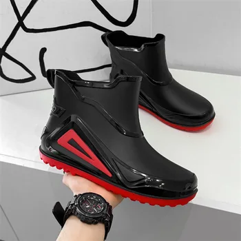 Мужская обувь для рыбалки, новинка 2023 года, уличная нескользящая легкая походная обувь, непромокаемые рыболовные ботинки Shaxi, прочная водонепроницаемая резиновая обувь для рыбалки.