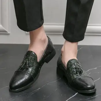 Мужская обувь, кухонный костюм, осень 2023, Новая рабочая кожаная мужская обувь, предназначенная для шеф-поваров по охране труда, Кожаная обувь