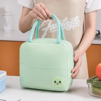 Новая сумка-ланч-бокс, переносная изолированная сумка для ланча, переносной ланч на работу с пакетом риса, хранение и консервирование продуктов