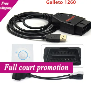 Новый Диагностический интерфейс Galleto 1260 EOBD2 Инструменты настройки интерфейса Galletto 1260 EOBD Сигнализатор ECU
