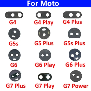 Оригинальная новинка для Motorola Moto G4 G5 G5s G6 G7 Play Plus Power Back Стеклянный объектив камеры заднего вида с заменой наклейки