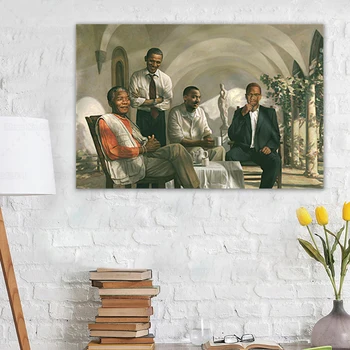 Пионеры Гражданских Прав Плакат Афроамериканских Политических Деятелей Картина На Холсте Настенный Художественный Декор