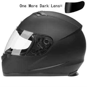 Поставляется с еще одним объективом полнолицевой мотоциклетный шлем Защитный гоночный шлем для мотокросса мотоциклетный шлем для мужчин и женщин
