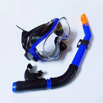Профессиональный набор для подводного плавания с маской на все лицо, Очки для подводного плавания, Глубоководный костюм, очки для сухого подводного плавания из закаленного стекла для взрослых