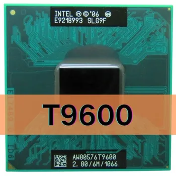 Процессор Intel Core 2 Duo T9600 для ноутбука SLG9F SLB47 6M Cache / 2,8 ГГц / 1066 / Двухъядерный процессор для ноутбука PGA478 GM45 PM45