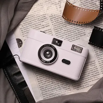Ретро пленочная камера White Camara Vintage со вспышкой 35 ММ 135 мм, одноразовая, многоразовая, со струйной фотокамерой