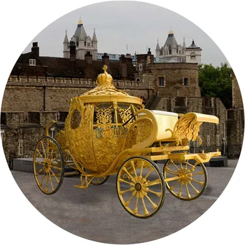 Романтическая свадебная повозка с лошадьми, Роскошная Сказочная карета Золушки, Свадебная королевская карета принца Уильяма В продаже