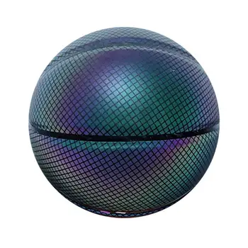 Светоотражающий баскетбольный мяч размера 7 Для ночной игры, светящийся баскетбольный мяч, классный баскетбол из искусственной кожи для тренировок, подарки на День рождения, игрушки