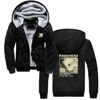 Толстовка Radiohead С Капюшоном Рок-группы в винтажном стиле Хип-хоп 