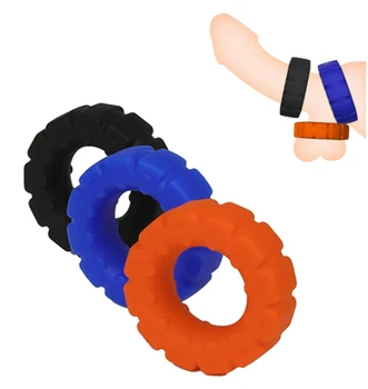 Толстое силиконовое кольцо для пениса шинного типа, увеличивающее удовольствие от эрекции, секс-игрушка для мужчин-геев