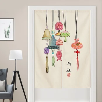 Традиционная китайская дверная занавеска, декоративная занавеска для спальни, занавеска по фен-шуй, японская занавеска Норен