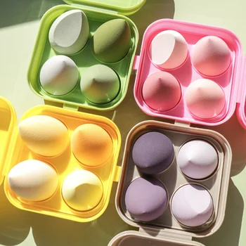 Цветной Набор Для макияжа Egg Egg Box Set Губка Для Макияжа Egg Powder Puff Нежная, Не Ешьте Пудру В Воде, Становитесь Большой Упаковкой Подарочной Коробки
