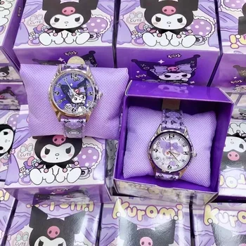 Электронные часы из искусственной кожи Аниме Sanrio, детские часы kulomi big-eared dog Melody, подарок в подарочной коробке